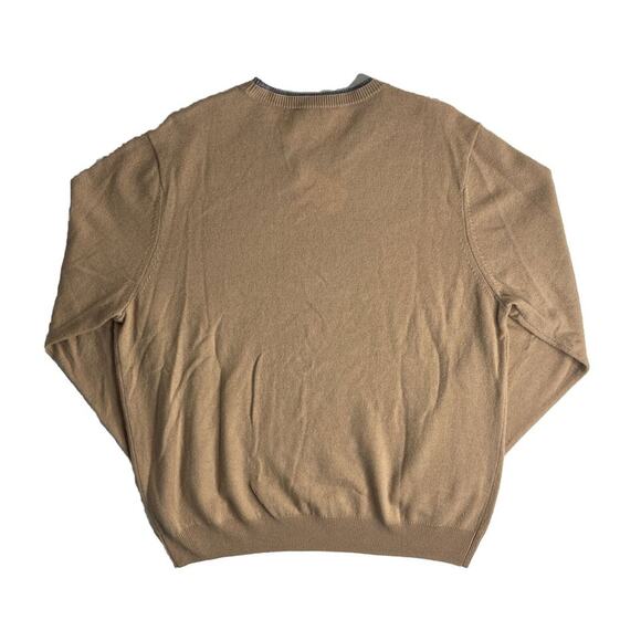 3-47 AMICALE NWT Men's Sweater 100% Cashmere Tan Size XXL - Picture 2 of 7